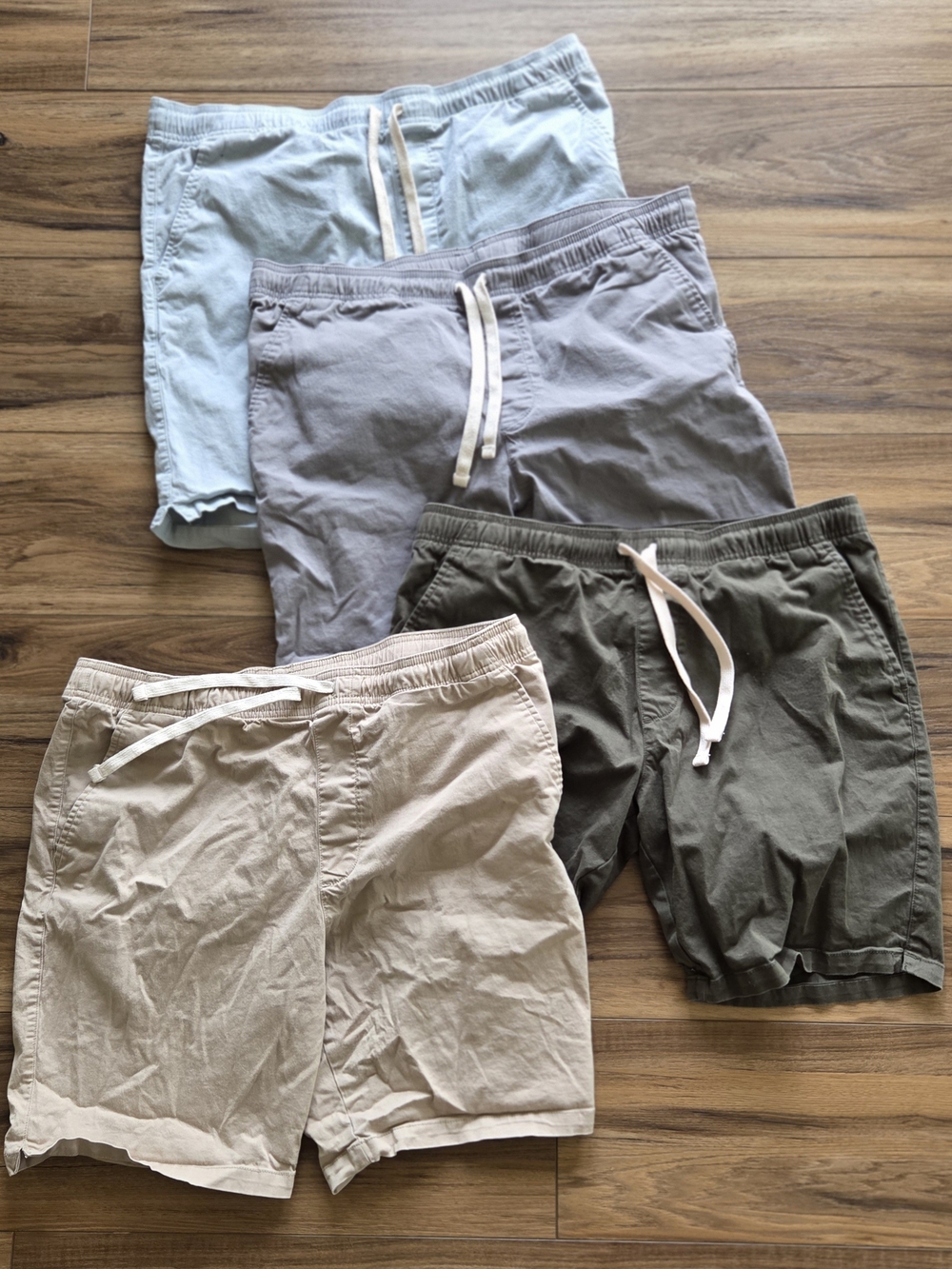 Goodfellow & Co Men's Drawstring Shorts - Light Blue, Gray, Olive, Beige